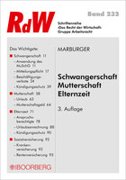 Boorberg, R. Verlag Schwangerschaft - Mutterschaft - Elternzeit