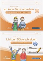 Sternchenverlag GmbH Ich kann Sätze schreiben Teil 1 und 2 im Set - Schülerarbeitshefte für die 1. und 2. Klasse