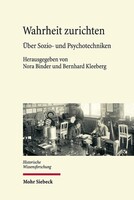 Mohr Siebeck GmbH & Co. K Wahrheit zurichten