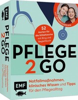 Kartenset: Pflege to go - Notfallmaßnahmen, klinisches Wissen und Tipps für den Pflegealltag | für Krankenpflege, Altenpflege, Pflege zu Hause | von #medicineXcare