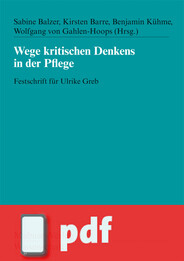 Wege kritischen Denkens in der Pflege (E-Book/PDF)