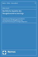 Nomos Verlags GmbH Rechtliche Aspekte des Neugeborenenscreenings