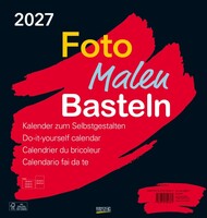 Korsch Verlag GmbH Foto-Malen-Basteln Bastelkalender schwarz groß 2027