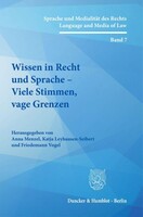 Duncker & Humblot GmbH Wissen in Recht und Sprache - Viele Stimmen, vage Grenzen
