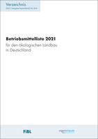 FiBL Betriebsmittelliste 2021