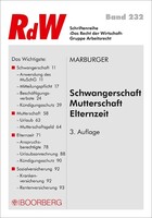 Boorberg, R. Verlag Schwangerschaft - Mutterschaft - Elternzeit