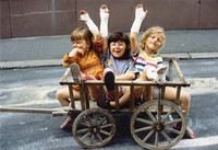 Mabuse Postkarte Bollerwagen