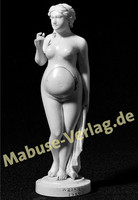 Hebamuse Postkarte Schwangere Elfenbein