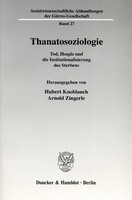 Duncker & Humblot GmbH Thanatosoziologie