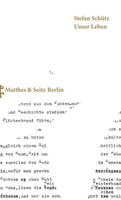 Matthes & Seitz Verlag Unser Leben