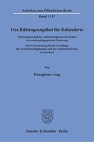 Duncker & Humblot GmbH Das Bildungsangebot für Behinderte