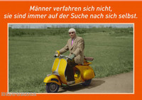 Discordia Postkarte Männer