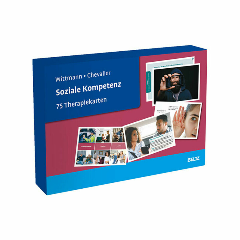 Soziale Kompetenz. 75 Therapiekarten im Format 16,5 x 24 cm