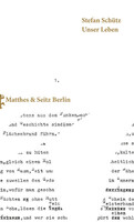 Matthes & Seitz Verlag Unser Leben
