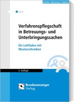 Reguvis Fachmedien GmbH Verfahrenspflegschaft in Betreuungs- und Unterbringungssachen