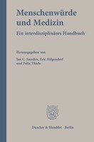 Duncker & Humblot GmbH Menschenwürde und Medizin