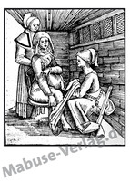 Postkarte Geburtshilfe im Mittelalter Hebamuse Postkarte Geburtshilfe im Mittelalter
