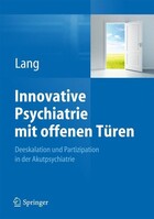 Springer Berlin Heidelberg Innovative Psychiatrie mit offenen Türen