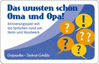 Das wussten schon Oma und Opa! (Kartenspiel) Reinhardt Ernst Das wussten schon Oma und Opa! (Kartenspiel)