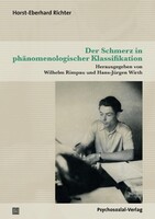 Psychosozial Verlag GbR Der Schmerz in phänomenologischer Klassifikation