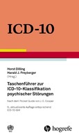 Hogrefe AG Taschenführer zur ICD-10-Klassifikation psychischer Störungen